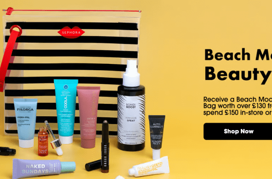 Sephora Beach Mode On Beauty Bag