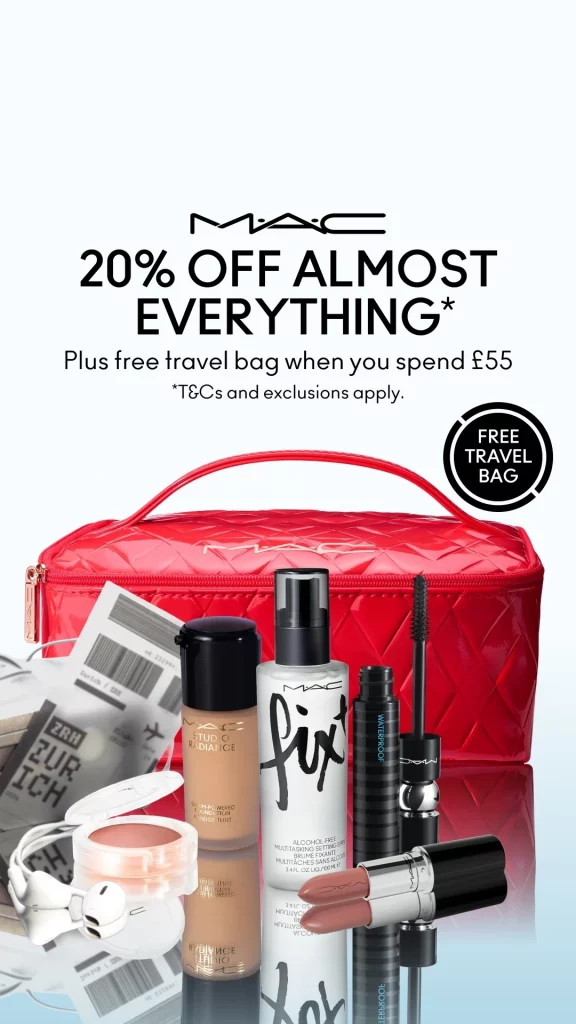 MAC Cosmetics FREE Travel Bag