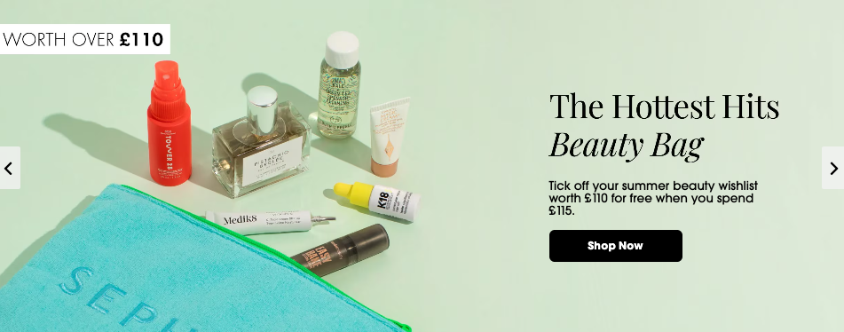 Sephora The Hottest Hits Beauty Bag